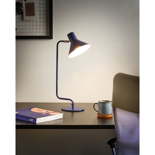 Beliani Table Lamp RIMAVA Adjustable Metal Blue 1