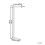 Beliani LED Floor Lamp TAURUS with Dimmer Metal Black 3