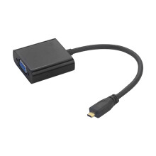 2X Micro- to VGA Adapter Cable 1080P Video Converter with Audio Jack USB Power Cable for Camera Raspberry Pi 4