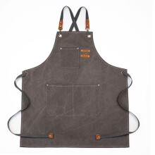 Heavy Duty Canvas Shop Apron with Pockets