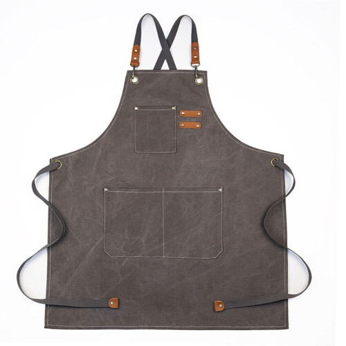 Heavy Duty Canvas Shop Apron with Pockets