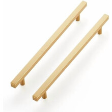 Brass Champagne Gold Cabinet Handles 5-Pack 10 Inch Hole