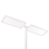 Beliani LED Floor Lamp SCULPTOR with Motion Sensor Metal White 4