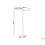 Beliani LED Floor Lamp SCULPTOR with Motion Sensor Metal White 3