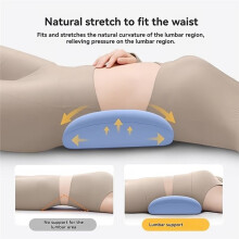 Ergonomic 3D Butterfly Wing Lumbar Pillow, Zoned Design for Perfect Back Fit.
