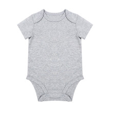 Unisex Baby Bodysuit Romper Light Gray 0-3 Months