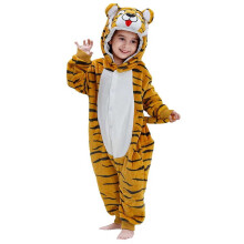 Kids Unisex Animal Fuzzy Onesie Hooded Long Sleeve