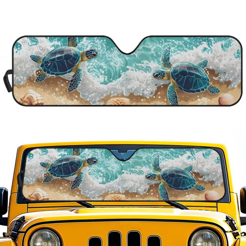 Turtle Beach Windshield Sun Shade UV Heat Protection