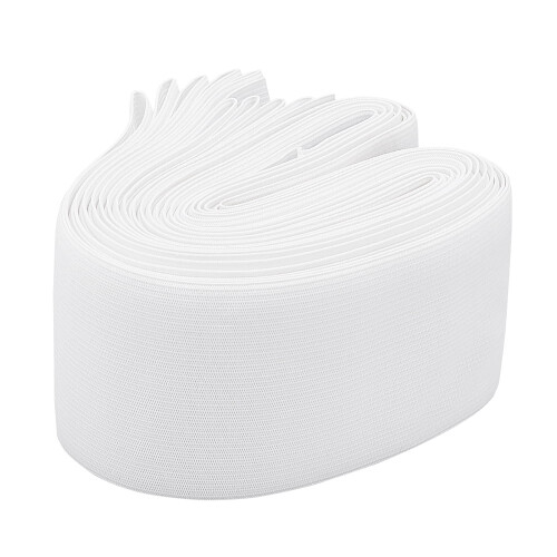 Knit Elastic Band White 70mm x 11yd for DIY Sewing