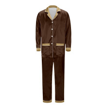 Family Christmas Pajama Set Silky Brown XXXL