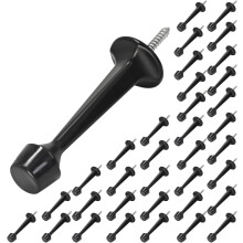 Heavy Duty Rigid Door Stopper with Soft Rubber Tip 12 Pack