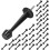 Heavy Duty Rigid Door Stopper with Soft Rubber Tip 12 Pack 1