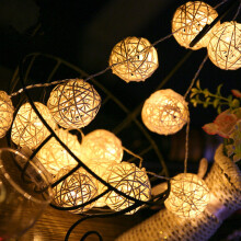 LED Ball String Lights 9.84 ft 20-light indoor outdoor