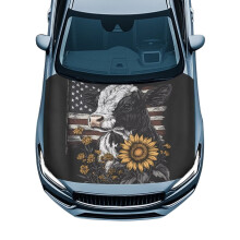American Flag Car Hood Cover Protective Bonnet Banner 1