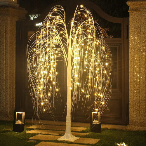 DAMAI LED Willow Tree 3.9 FT 216 Warm White Lights