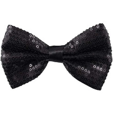 Men's Pre-Tied Bow Tie Shiny Sequin Adjustable Tuxedo Bowtie