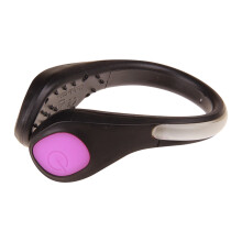 LED Shoe Clip Light Pink Plastic for Night Running and