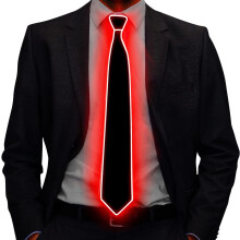 LED Neckties Bowties Suspenders Glow-in-the-Dark Adjustable