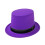 Top Hat Purple Fluorescent Holiday Party Hat 1