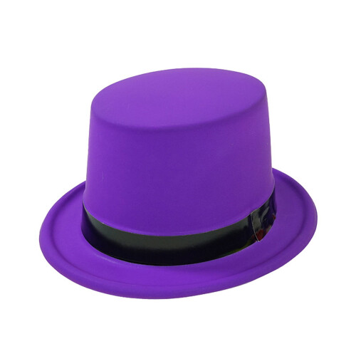 Top Hat Purple Fluorescent Holiday Party Hat