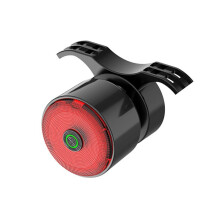 Brake Sensing Bicycle Tail Light, Type-C Rechargeable LED Safety Warning Lamp, Waterproof Cycling Accessories