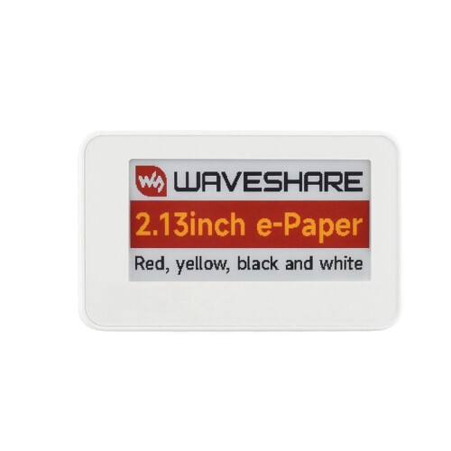 Waveshare 2.13 Inch NFC-Powered E-Paper Wireless EPaper Eink Display Screen Module for Mobile Android APP 4-Color Displaying
