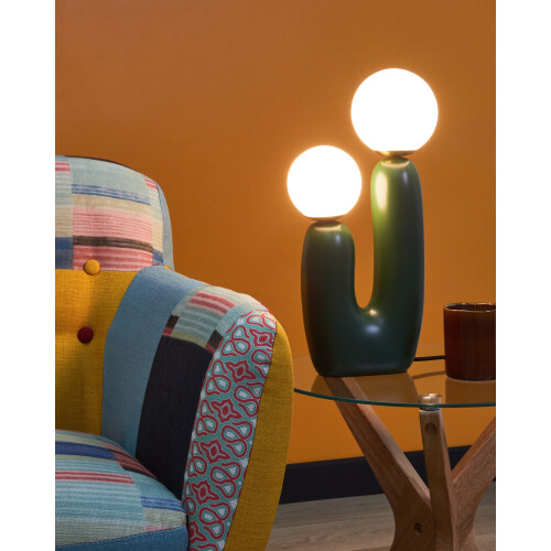 Beliani Table Lamp TULUN Dark Green 1