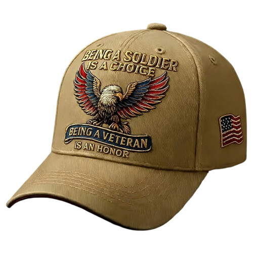 Eagle Printed Baseball Cap for Men Veterans