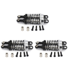 6 Pcs Oil Adjustable 65Mm Damper for Rc Car 1/18 A959 A969 A979 K929 Hpi Hsp Silver
