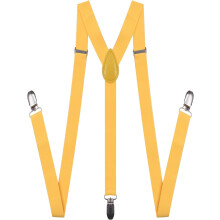 Men's and Women's Adjustable Leather Suspenders 1 Inch Wide