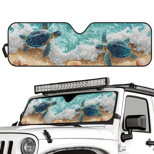 Turtle Beach Windshield Sun Shade UV Heat Protection 1