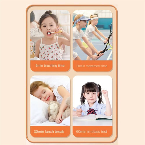 Cute Visual Timer Silent  Manager Kitchen Timer Reminder Round Visualization Countdown Timer Kitchen Cooking B