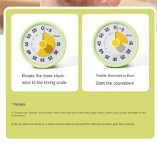 Temporizador Visual Fofo e Silencioso para Cozinha, Lembrete com Contagem Regressiva e Visualização Circular. A