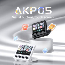 Ajazz AKP05 Mechanical Macro Keyboard Multifunction Desktop USB Keyboard Multimedia StreamDock Office Laptop Controller B