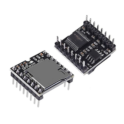 10Pcs YX5200 MP3 Player Audio Module MP3 Voice Decode Board Supporting TF Card U-Disk IO/Serial Port/AD 2