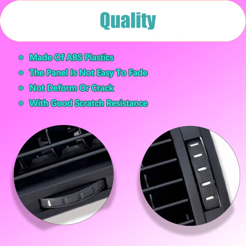 Skoda Octavia Center Dash AC Outlet Vent Panel Black Right 2