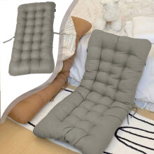 High Back Chair Cushion with Ties for Indoor Outdoor Use