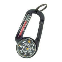 Outdoor Compass with Ball Head and Carabiner - ABS Material