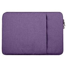 Laptop Sleeve Soft Fabric 13-14 Inch Light Color with Black