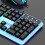 Gaming Keyboard Full Size LED Backlit Quiet 104 Keys 6