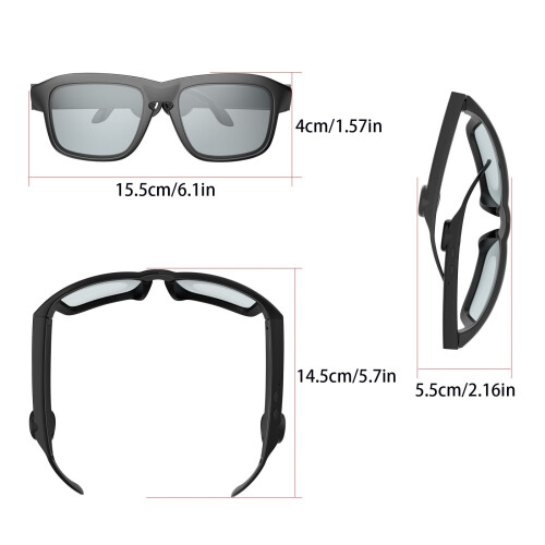 Smart Glasses Lightweight Stylish Frames with Music and 2