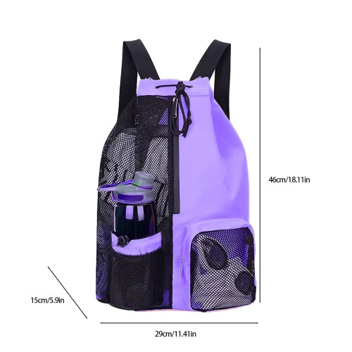 Mesh Drawstring Swim Bag Wet Bag Lightweight Large 2
