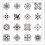 Boho polymer clay texture sheet 5.5x5.5 inch silicone mat 8