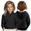 Kids' Solid Color Zip-Up Hoodies with Pocket 2