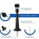 Heavy Duty Rigid Door Stopper with Soft Rubber Tip 12 Pack 2