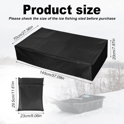 Jet Sled Cover 600D Oxford Cloth Waterproof Sun-Protective 1