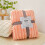 Flannel Blanket Coral Fluff Border Jade Green 8