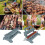 Portable Folding BBQ Skewer Maker for Meat Kebabs 1 Mold 4
