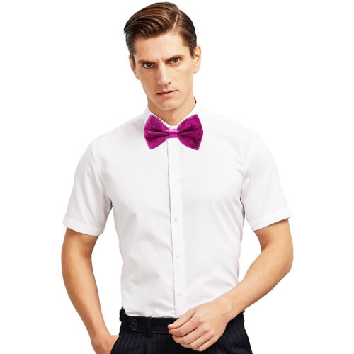 Men's Pre-Tied Bow Tie Shiny Sequin Adjustable 1