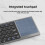 Full-Key Folding CNC Integration Keyboard, Portable Digital Touchpad, Tablet, Mobile Phone, Tablet, Laptop 7